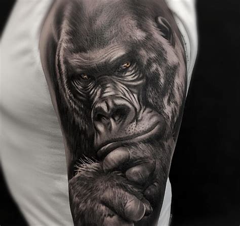 tattoo gorilla|100 Unique Gorilla Tattoos You’ll Need to See